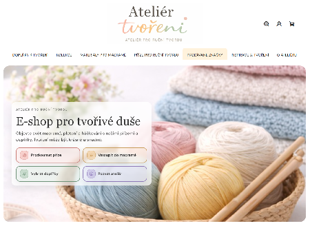 Hotový e-shop Ateliér zastavení