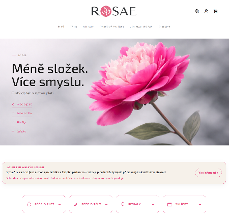 Hotový e-shop Rosae