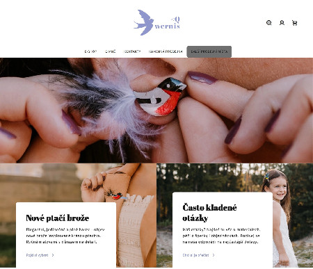 Wernis – ukázka e-shopu