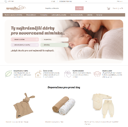 Neonito – ukázka e-shopu